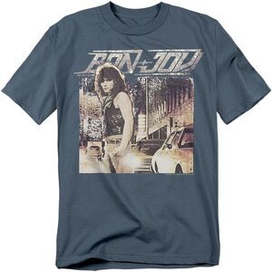 Bon Jovi Unisex Adult Runaway T-Shirt / Slate